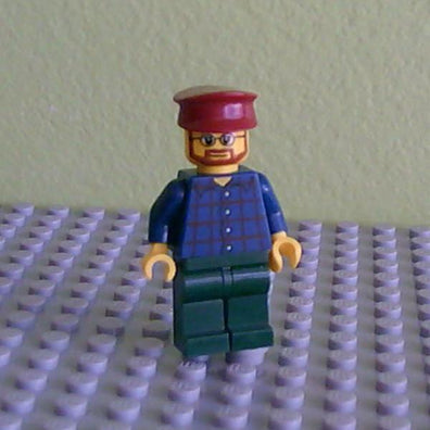 LEGO Minifigure-Carousel Operator (10196)-Town-TWN080-Creative Brick Builders